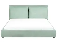 Wasserbett Samtstoff BAJONNA 180 x 200 cm Mintgrün_1009560