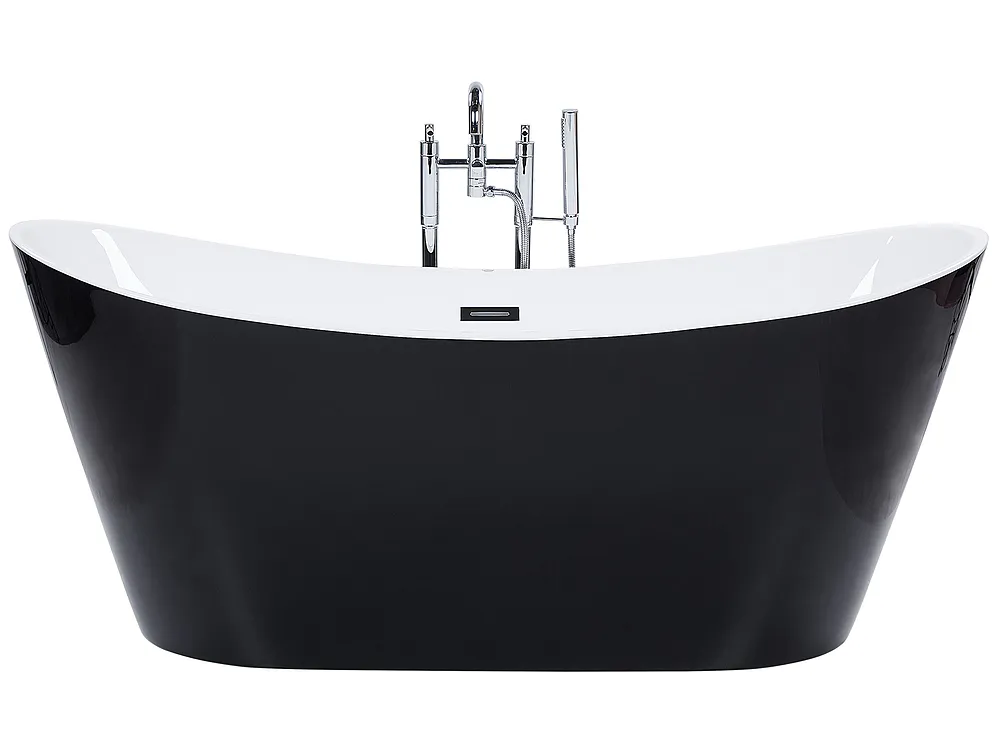 Freistehende Badewanne ANTIGUA 180 x 78 cm Schwarz_1150227