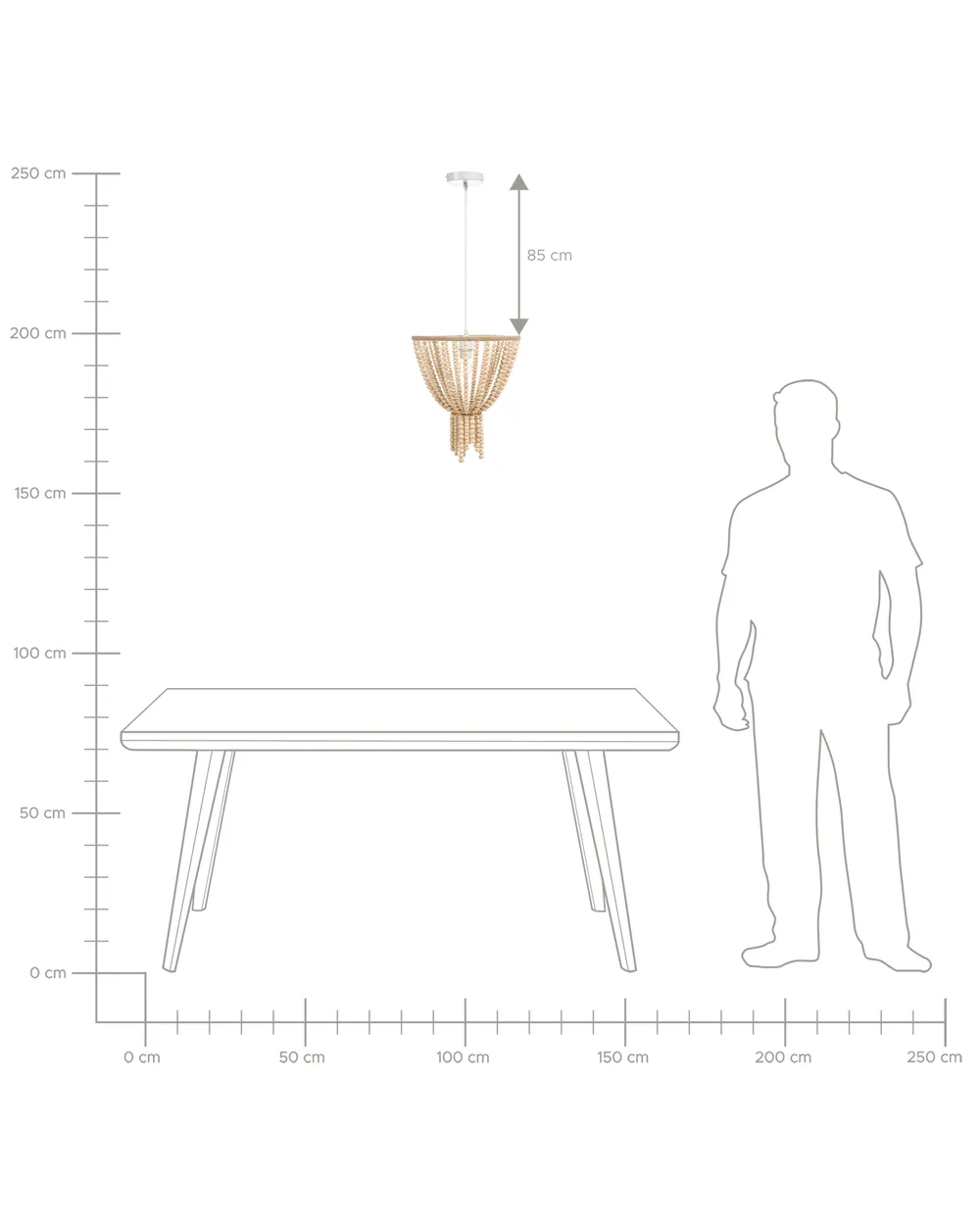 Chandelier PUSWELI Wood Light Brown_1003627