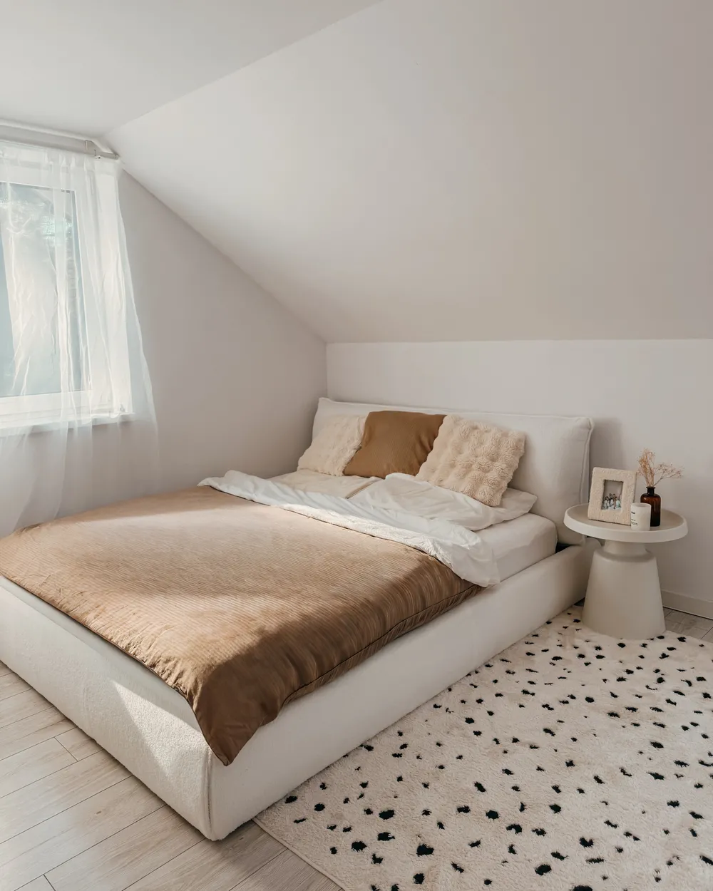 Ensemble de housses de couette AVONDALE 135 x 200 cm Satin de coton Beige_1062752