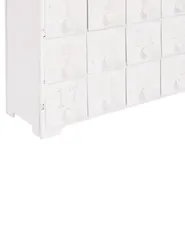 Weihnachtsdekoration LED MUONIO 24 cm Adventskalender Weiß_939711