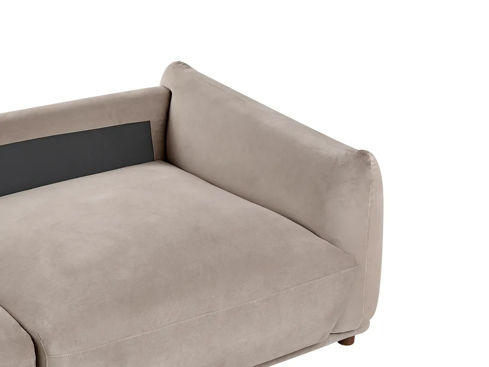 Living Room Set 5 Seater JUBEK Velvet Taupe_1077927