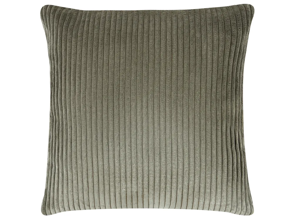 Ecksofa 4-Sitzer LUNGO mit Ottomane Cord Grün linksseitig_962294