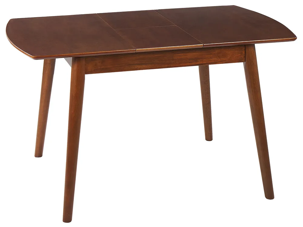 Ausziehbarer Esstisch TOMS Dunkelbraun 100/130 cm 80 cm