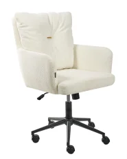 Schreibtischstuhl ALPINE Bouclé Cremeweiß_1006575