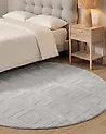 Teppich KEVIREL Grau ø 160 cm