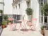Bistro Set klappbar FIORI Metall Korallenrot