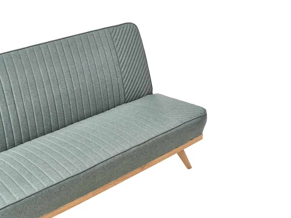 Schlafsofa 2-Sitzer KALFAFEL Stoff Grün_1009374