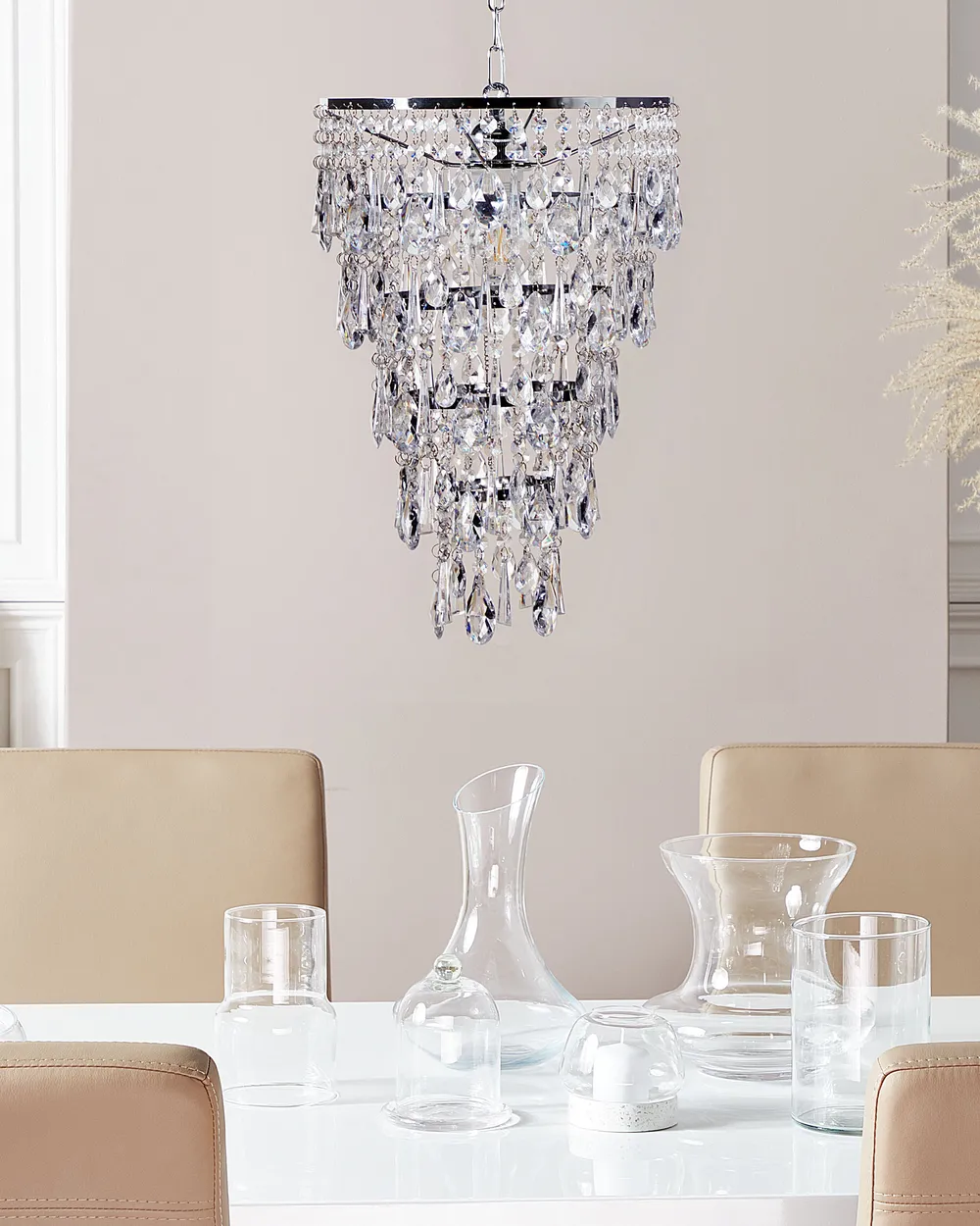 Chandelier ENTWASH Metal Silver_753661