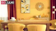 Set of 2 Dining Chairs AUGUSTA Velvet Mustard_898404