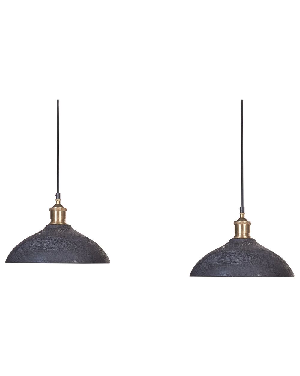 Oslonjena lampa CHEYYAR Drvo manga Crni
