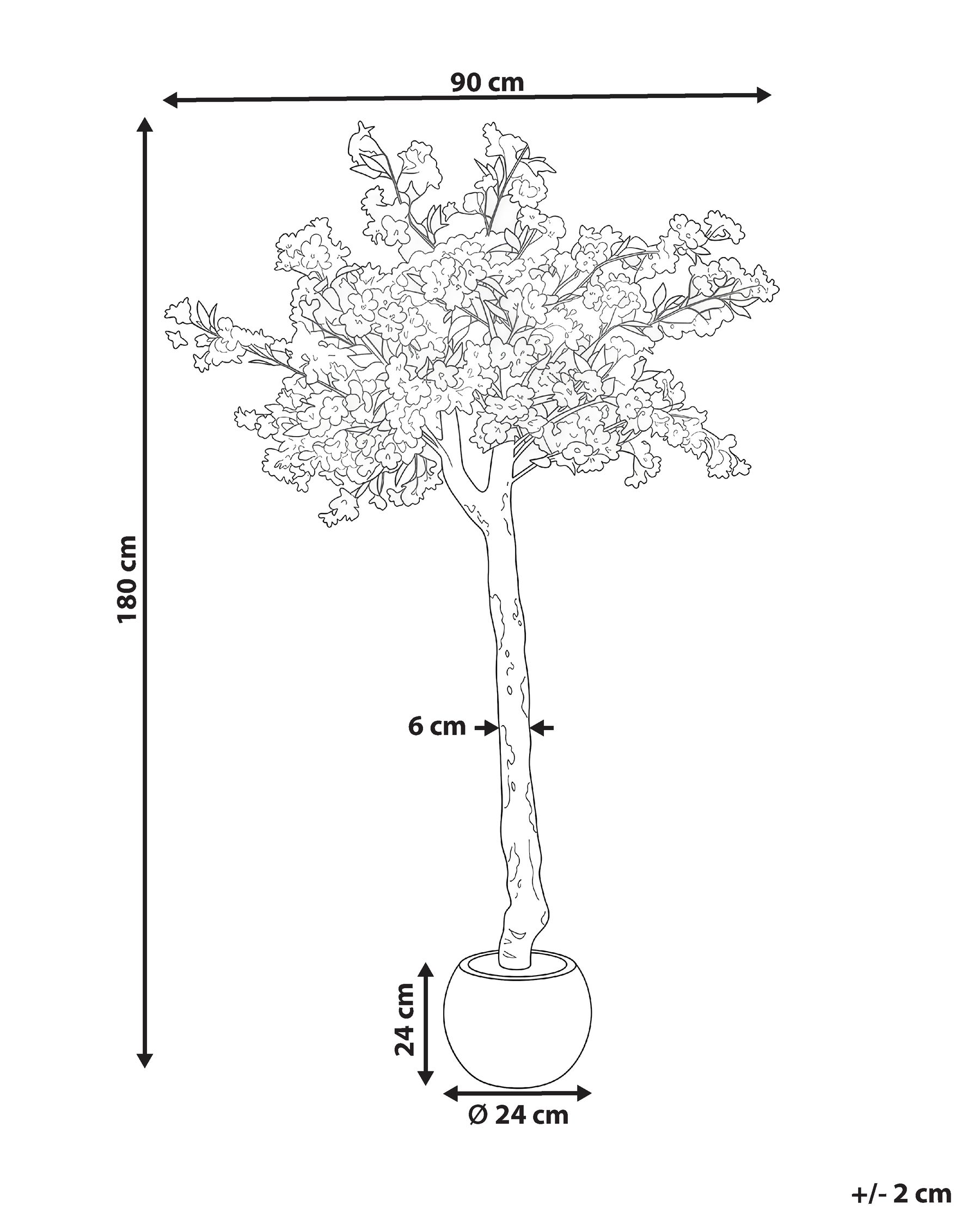 Kunstpflanze CHERRY TREE 180 cm Weiß_1069951