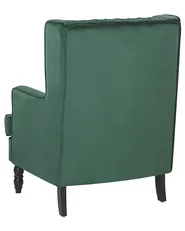 Sessel SANDSET mit Fußstütze Samtstoff Dunkelgrün_776392