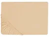 Spannbettlaken JANBU 180 x 200 cm Baumwolle Beige