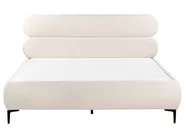 Bed Boucle LESSAY 180 x 200 cm (EU Super King) Off-White_982248
