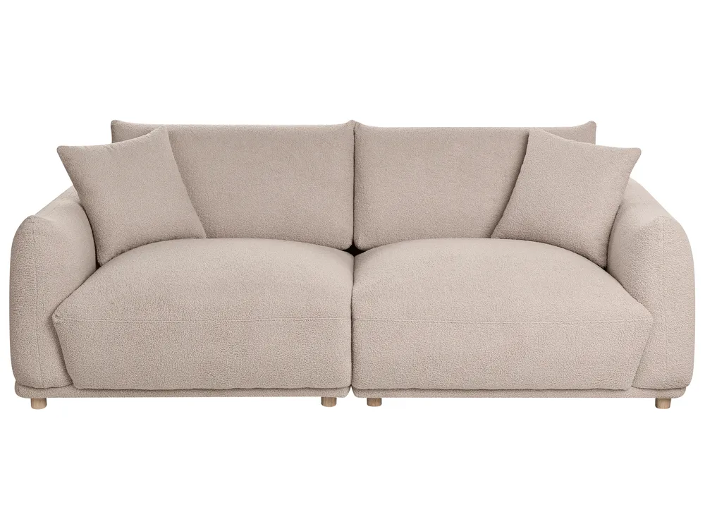 Sofa 3-Sitzer JUBEK Bouclé Beige_1078406