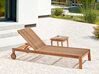 Sonnenliege BELLANO mit Relaxfunktion Akazienholz Braun