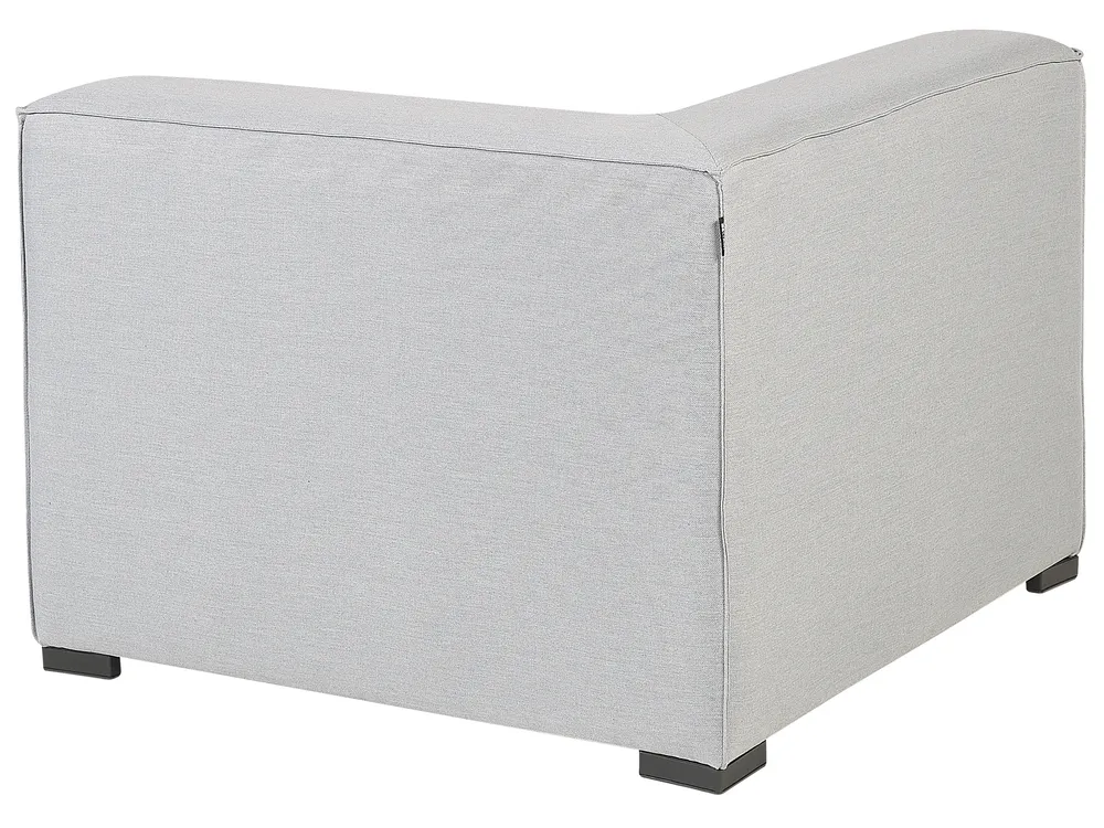 Garden Sofa with Ottoman 4 Seater AREZZO Modular Light Grey_867523