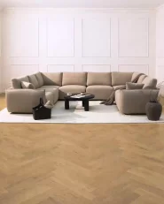 Modulsofa 2-Sitzer MESNALI Bouclé Cremeweiß_1049342