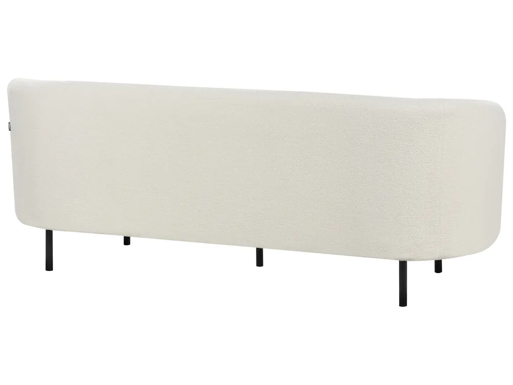 Living Room Set 6 Seater LOEN Boucle White_920402