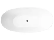Freistehende Badewanne CHUBUT 150 x 75 cm Weiß_1017256