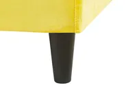 Bed Frame Cover Velvet FITOU 160 x 200 cm Yellow_777101