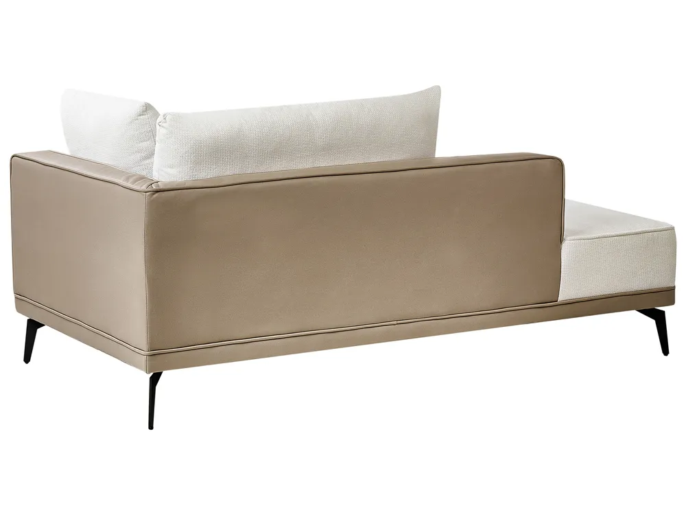 Ecksofa 3-Sitzer MYKEN Stoff Cremeweiß rechtsseitig_939637