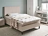 Boxspringbett Stoff COUNTESS 120 x 200 cm Beige