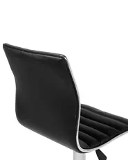 Set mit 2 Barstühlen LUCERNE drehbar Kunstleder Schwarz_782389