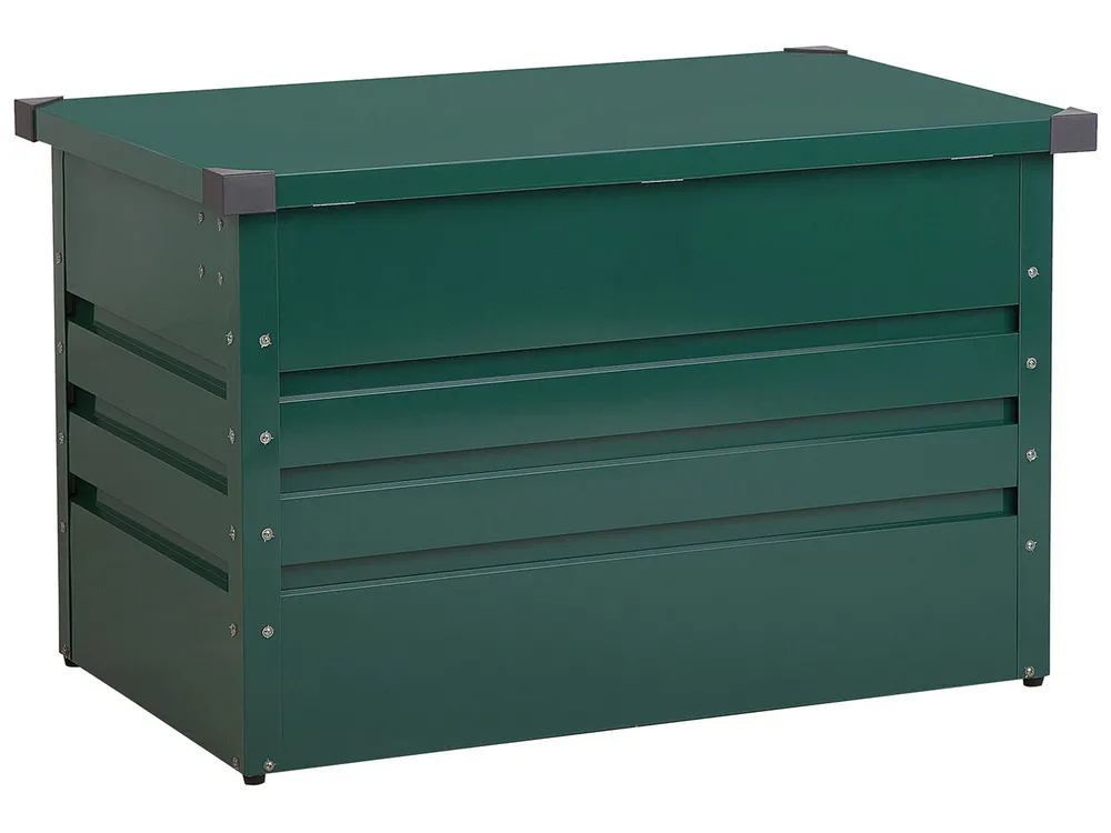 Aufbewahrungsbox CEBROSA 100 cm 62 cm Metall Dunkelgrün_717637