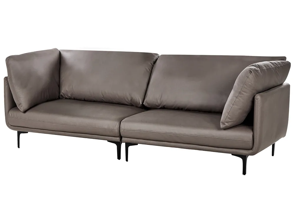 Sofa 3-Sitzer REVSNES Stoff Braun_965415