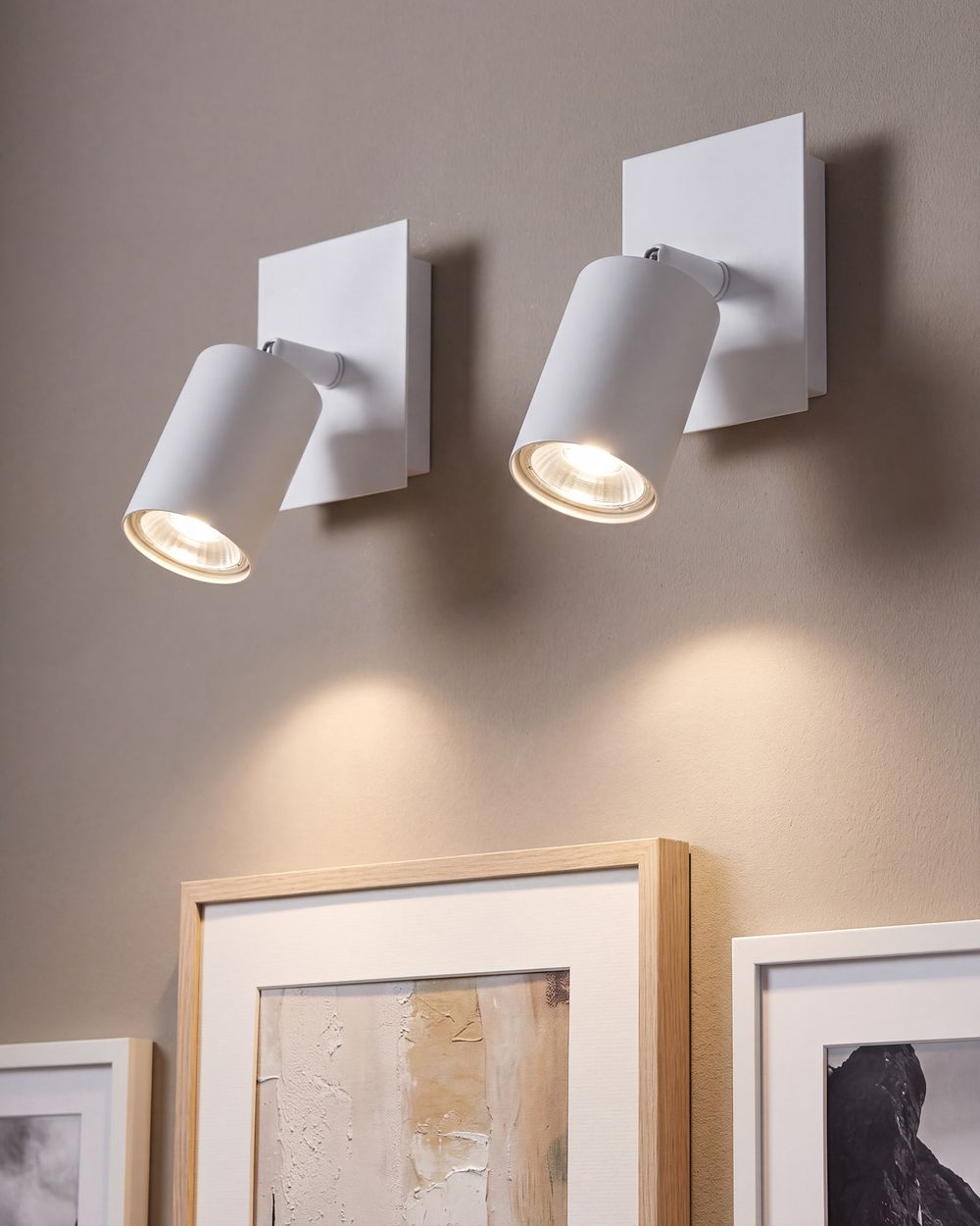 Set of 2 Spotlight Lamps TIGRIS Adjustable Metal White