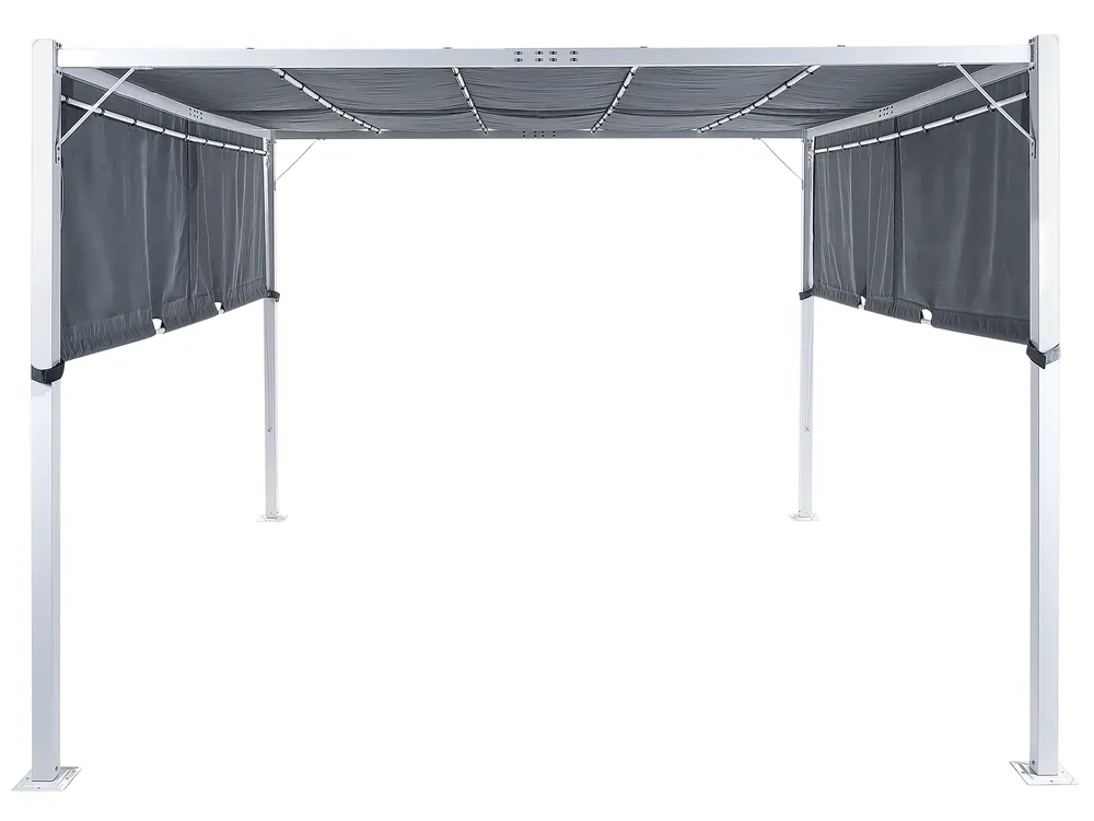 Pavillon LED PARGA 310 cm 310 cm Metall Grau