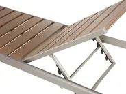 Sonnenliege NARDO mit Relaxfunktion Metall Braun_449183