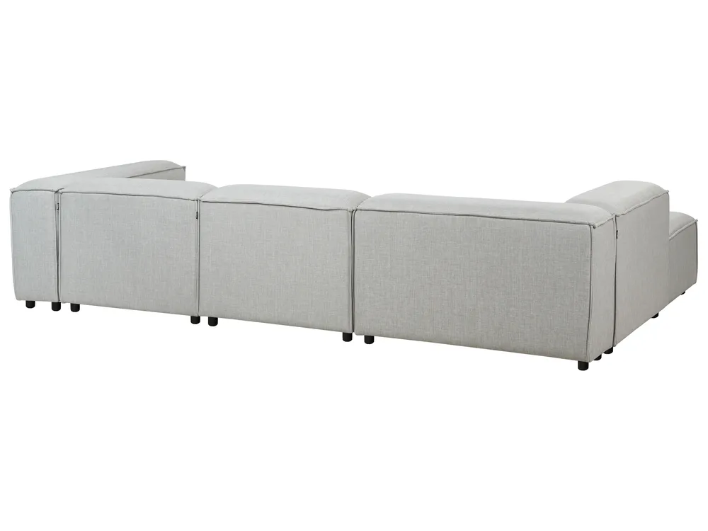 Modul Ecksofa 4-Sitzer ARDAL Stoff Hellgrau rechtsseitig_949506
