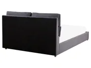 Postelja s prostorom za shranjevanje BATILLY Žamet Siva 160 x 200 cm_763509