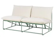 Garden Sofa Set 3 Seater PICO Metal Green_1013099