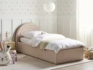 Kinderbett mit Stauraum ANET Bouclé Beige 90 x 200 cm_959444