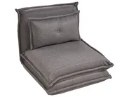 1-Sitzer Schlafsofa DELLEN Stoff Dunkelgrau_1031387