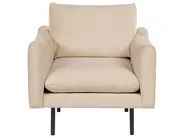 Sofa Set 5-Sitzer VINTERBRO mit Ottomane Samtstoff Beige_897469