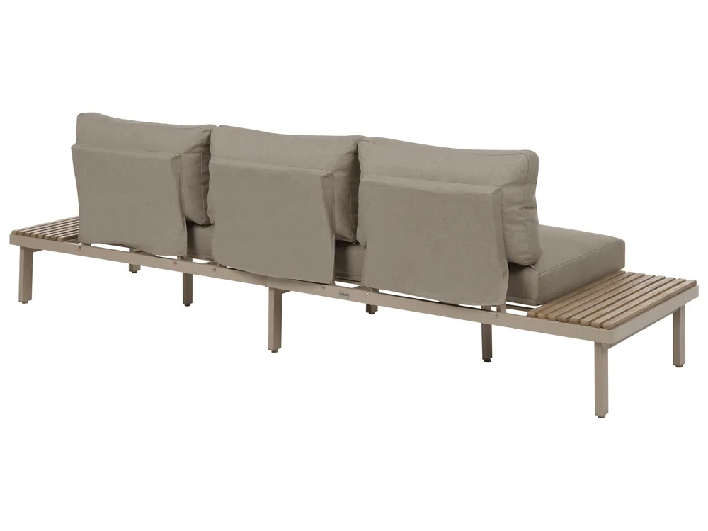 Garden Sofa 3 Seater FIVIZZANO Acacia Wood Beige_1151028