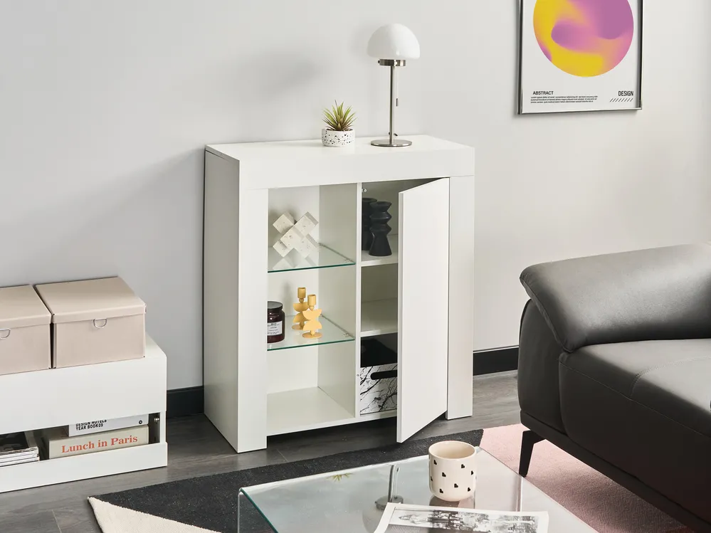 Sideboard mit LED-Beleuchtung KAMLOOPS Weiß_1030869