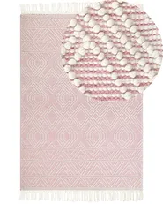 Teppich ADANA Pastellrosa 160 x 230 cm Wolle_856163