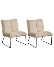 Sessel 2er Set BJASTA Cord Beige_1021079