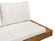 Lounge Set mit Tisch 5-Sitzer MARETTIMO zertifiziertes Akazienholz Cremeweiß_953793