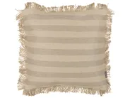 Dekokissen 2er Set CIRSIUM 45 x 45 cm Jute Beige Streifenmuster_887604