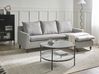 Corner Sofa ELVENES Fabric Light Grey Left Hand