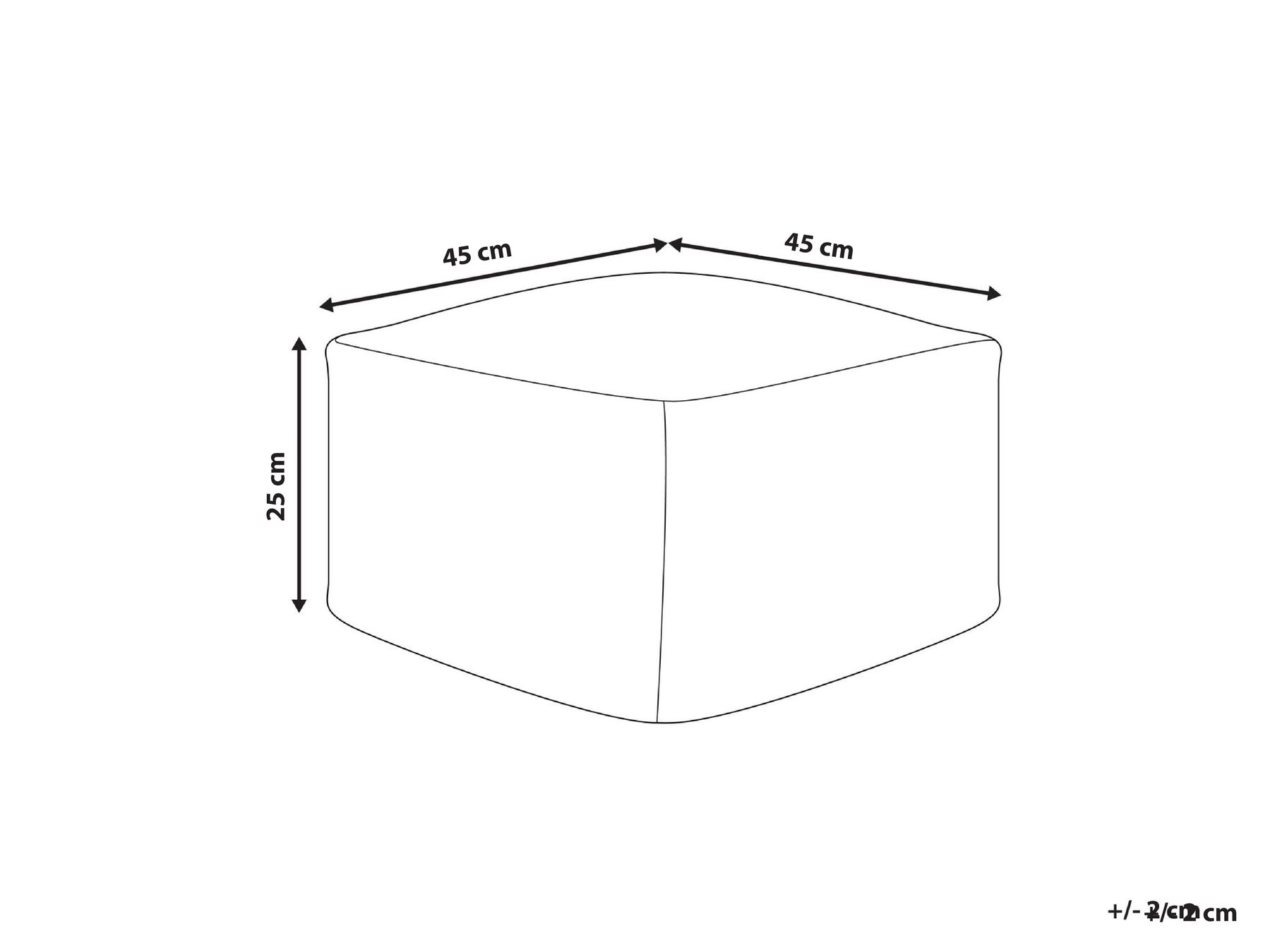 Pouf LUTZ Baumwolle Grau_993530
