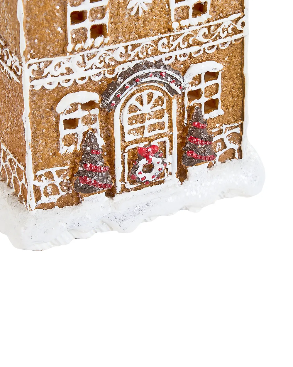 Weihnachtsdekoration 3er Set LED RIMPI 21/25/26 cm Haus Braun_1175170