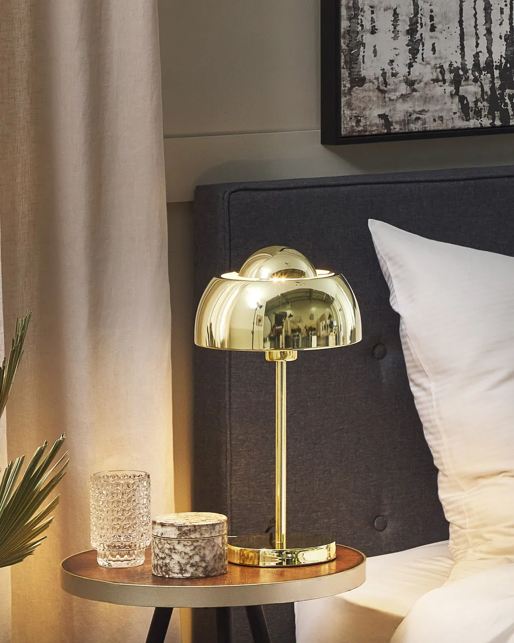 Tischlampe SENETTE Metall Gold
